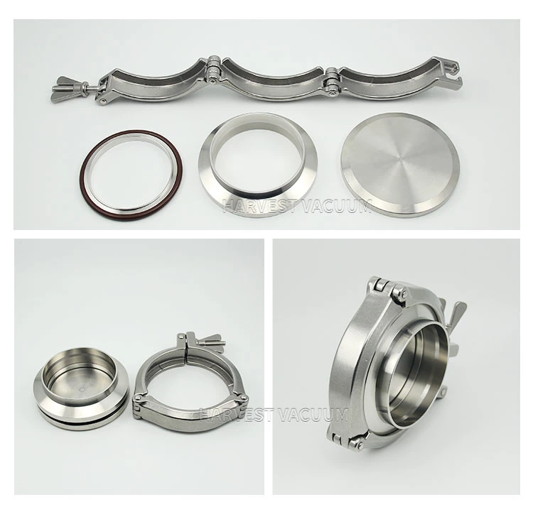 SS304 Vacuum Nw63/Nw80/Nw100/Nw160/Kf63/Kf80/Kf100/Kf160 Vacuum Clamps Vacuum Component for Vacuum System