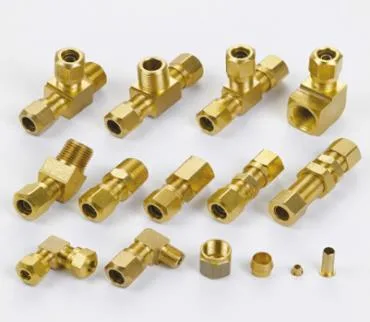 Air Brake Quick Coupling Pneumatic Brass Tube DOT Fittings Tubing Nut