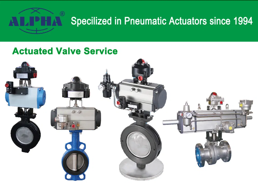 Famous Products Stainless Steel Alpha Series a Rt02700 Pneumatic for Ball Valve Actuator